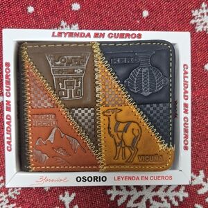 Free People Brown and Black Leather Wallet